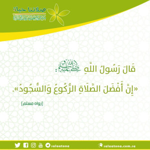 104إن أفضل الصلاة الركوع والسجود