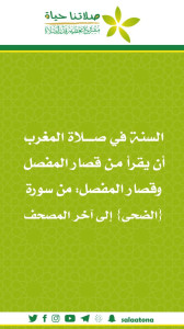 205السنة في صلاة المغرب1