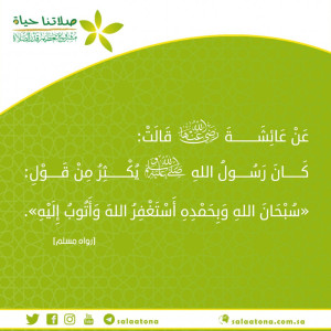 22سبحانَ اللهِ وبحمدِه أستغفرُ اللهَ